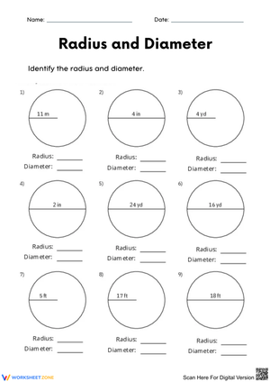 Understanding Radius and Diameter in Circles