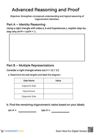 Advanced Reasoning and Proof: Trigonometric Identities