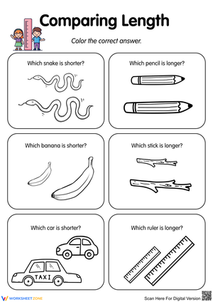 Comparing Length: Fun Activities for Young Learners
