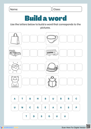 Build a Word with Fun Pictures