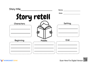 Engaging Story Retell Worksheet for Young Readers