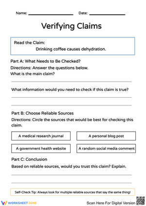 Check The Facts: Reliable Sources and Evidence