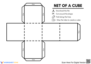 Create A Cube with This Net Worksheet