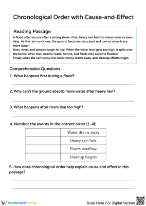 Chronological Order with Cause-and-Effect