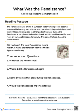 Introduction to the Renaissance for Grade 6 Students