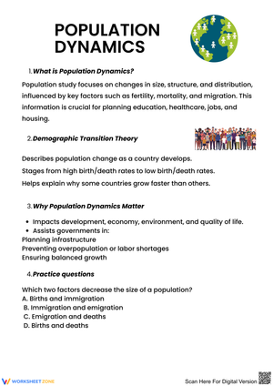 Understanding Population Dynamics and Its Impact