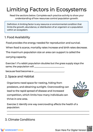 Limiting Factors in Ecosystems  