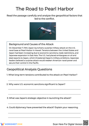 The Road to Pearl Harbor: Causes and Geopolitics