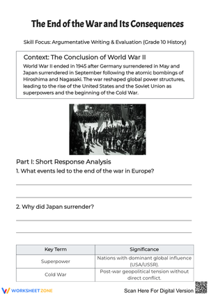 The End of World War II and Its Consequences