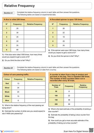 Exploring Relative Frequency Through Data Tables