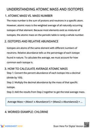 Understanding Atomic Mass and Isotopes
