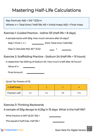 Mastering Half-Life Calculations