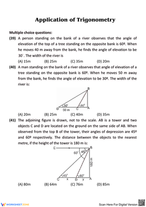 Explore Trigonometry with Width and Angle Problems