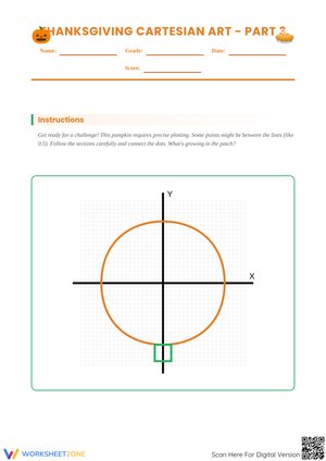 Thanksgiving Cartesian Art - Part 3: The Great Pumpkin Mystery Picture