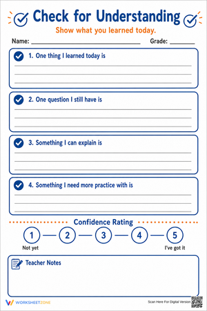 Grade 4 Exit Ticket — Printable No-Prep Worksheet