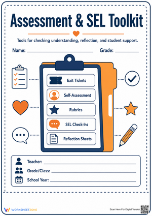 Printable Assessment & SEL Toolkit Cover | Grade 4