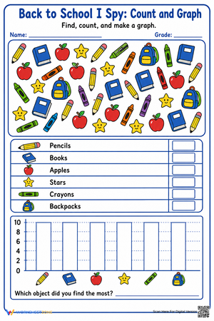I Spy: Count and Graph | Essential Grade 1 Math