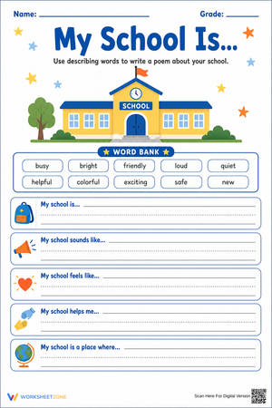 Descriptive Writing Worksheet | Grade 3 Essential