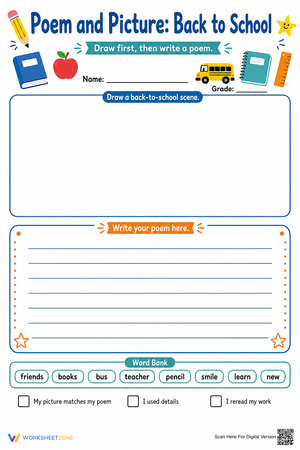 Back-to-School Poem & Picture | Essential Grade 2 ELA