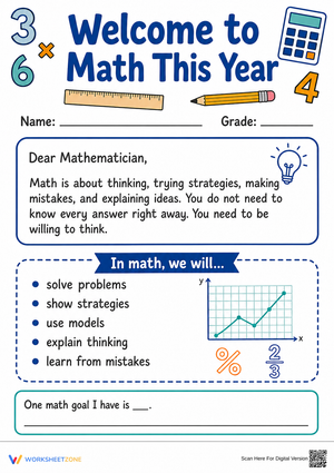 Essential Welcome to Math Teacher Letter | Grades 3-6