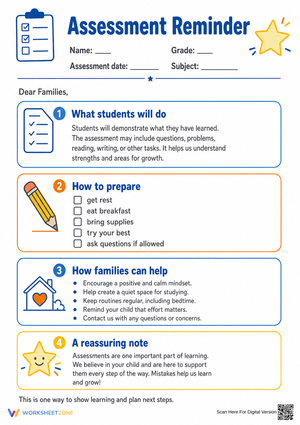 Assessment Reminder Letter | Essential Teacher Tool