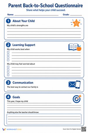 Parent Back-to-School Questionnaire | Essential Guide