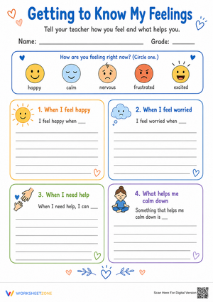 Essential SEL Feelings Survey | Grade 2-5 Printable