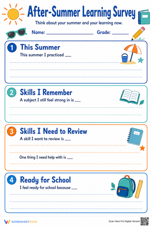 After-Summer Learning Survey | Grade 5 Essential