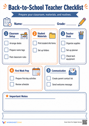 Essential Back-to-School Teacher Checklist | K-12 Ready