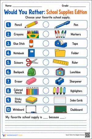 Grade 2 Opinion Writing — Printable No-Prep Worksheet