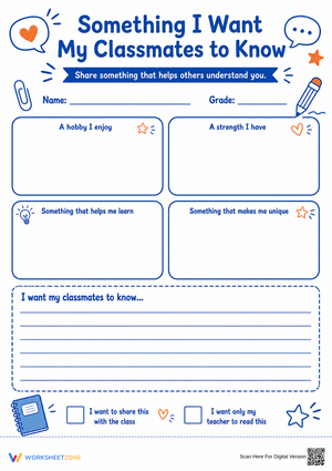 Essential Grade 4-6 Personal Writing Worksheet