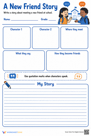 A New Friend Story: Essential Grade 3 Narrative Writing