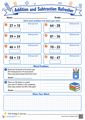 Addition and Subtraction Refresher | Grade 2 Essential