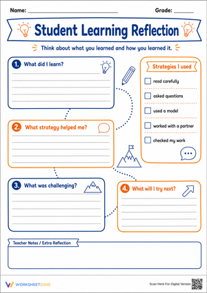 Student Learning Reflection | Grade 3-6 Essential