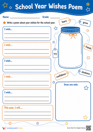 School Year Wishes Poem | Essential Grade 3-5 Writing