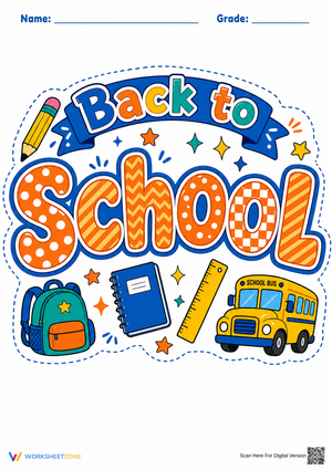 Back to School Bulletin Board Header | Essential Decor
