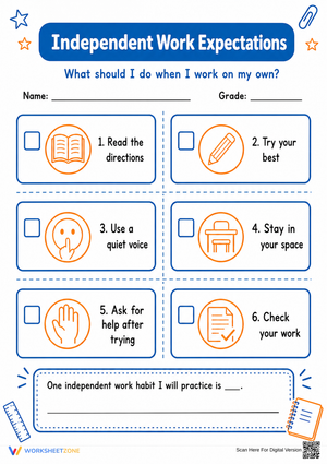 Independent Work Expectations | Essential Grade 3-5 Guide