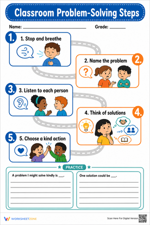 Classroom Problem-Solving Steps | Essential Grade 2-6 Guide