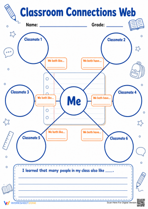 Classroom Connections Web | Grade 3-6 Essential Worksheet