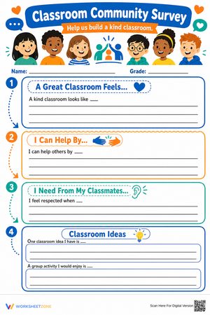 Classroom Community Survey | Grade 4 Essential