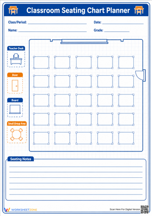 Classroom Seating Chart Planner | Essential Teacher Tool