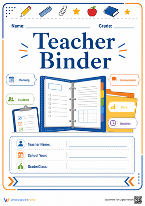 Essential Teacher Binder Cover | Printable Organizer