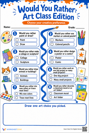 Art Class Would You Rather | Grade 3 Essential