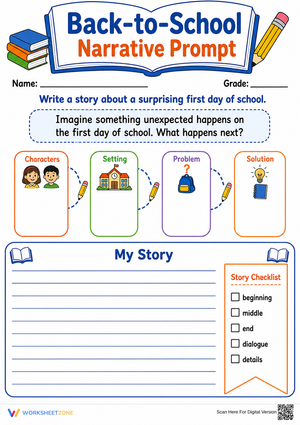 Back-to-School Narrative Prompt | Essential Grade 4 Writing