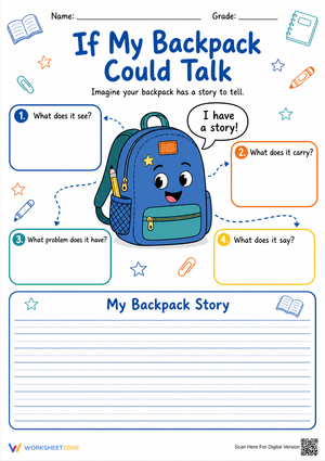 Narrative Writing Worksheet | Grade 4 Essential