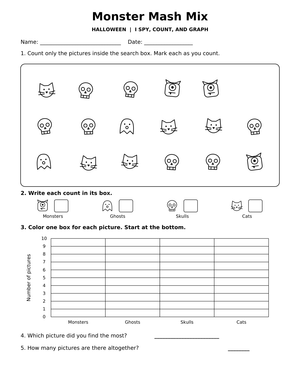 Monster Mash Addition Worksheet | Grade 2 Printable