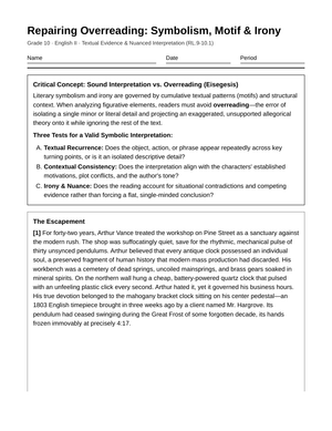 Complete Overreading Repair Guide | Grade 10 ELA