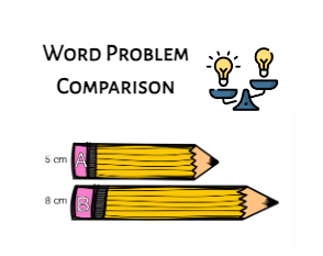 Comparison word problems up to 10: how many more?