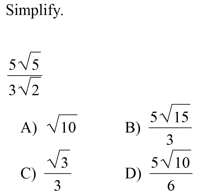 Radicals! (Algebra 2 Review)