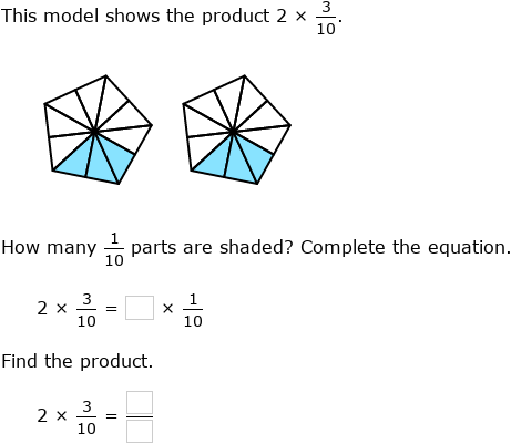 Fraction Multiplication Number Sentences Quiz